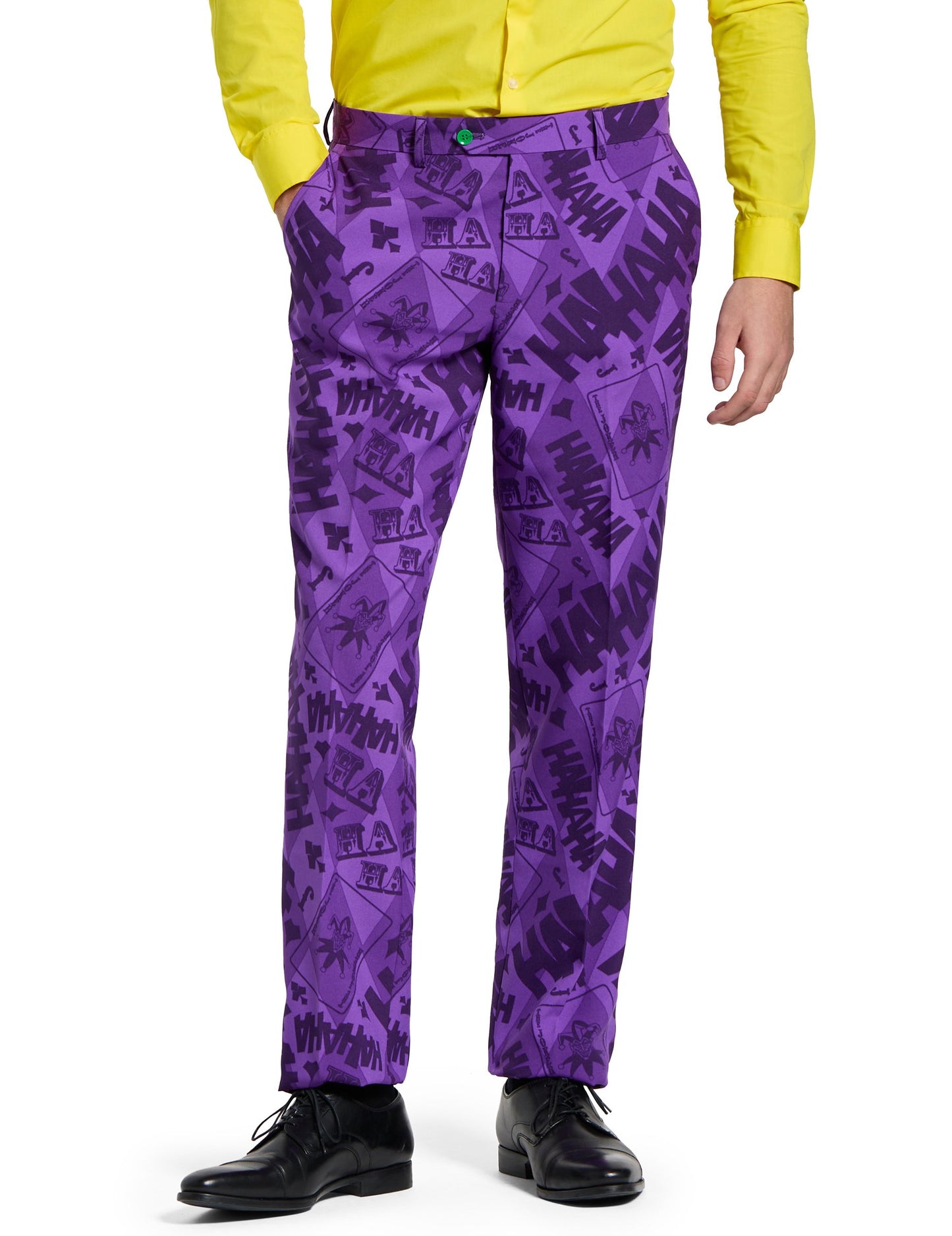 Vue de face du pantalon du Costume Mr. Joker Opposuits