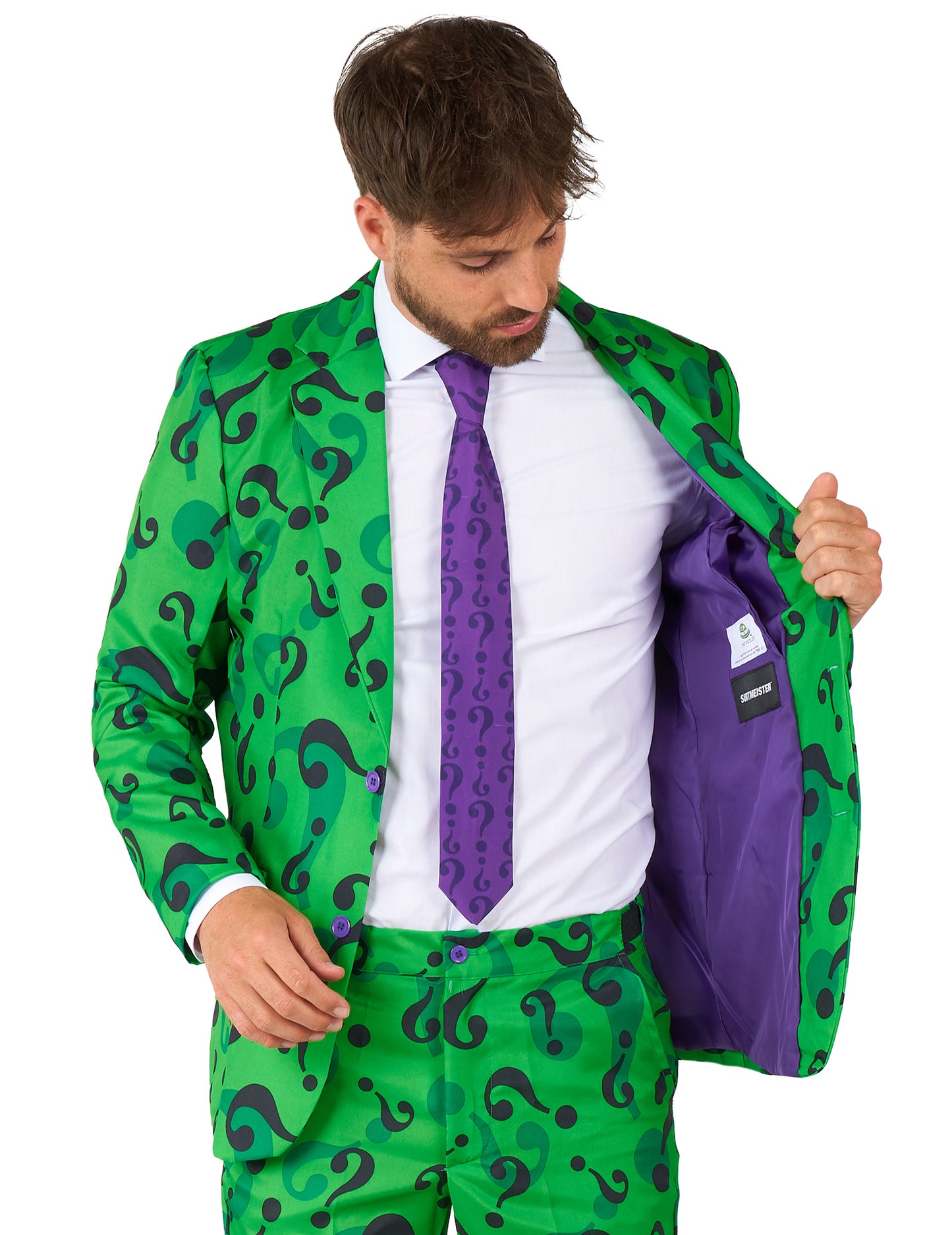 Mr. Riddler™ Felnőtt Öltönymester™ Jelmez