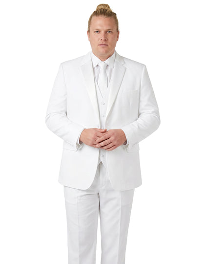 Férfi fehér Mr. Solid öltöny Suitmeister™