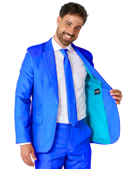 Suitmeister™ Férfi Kék Mr. Egyszínű Öltöny