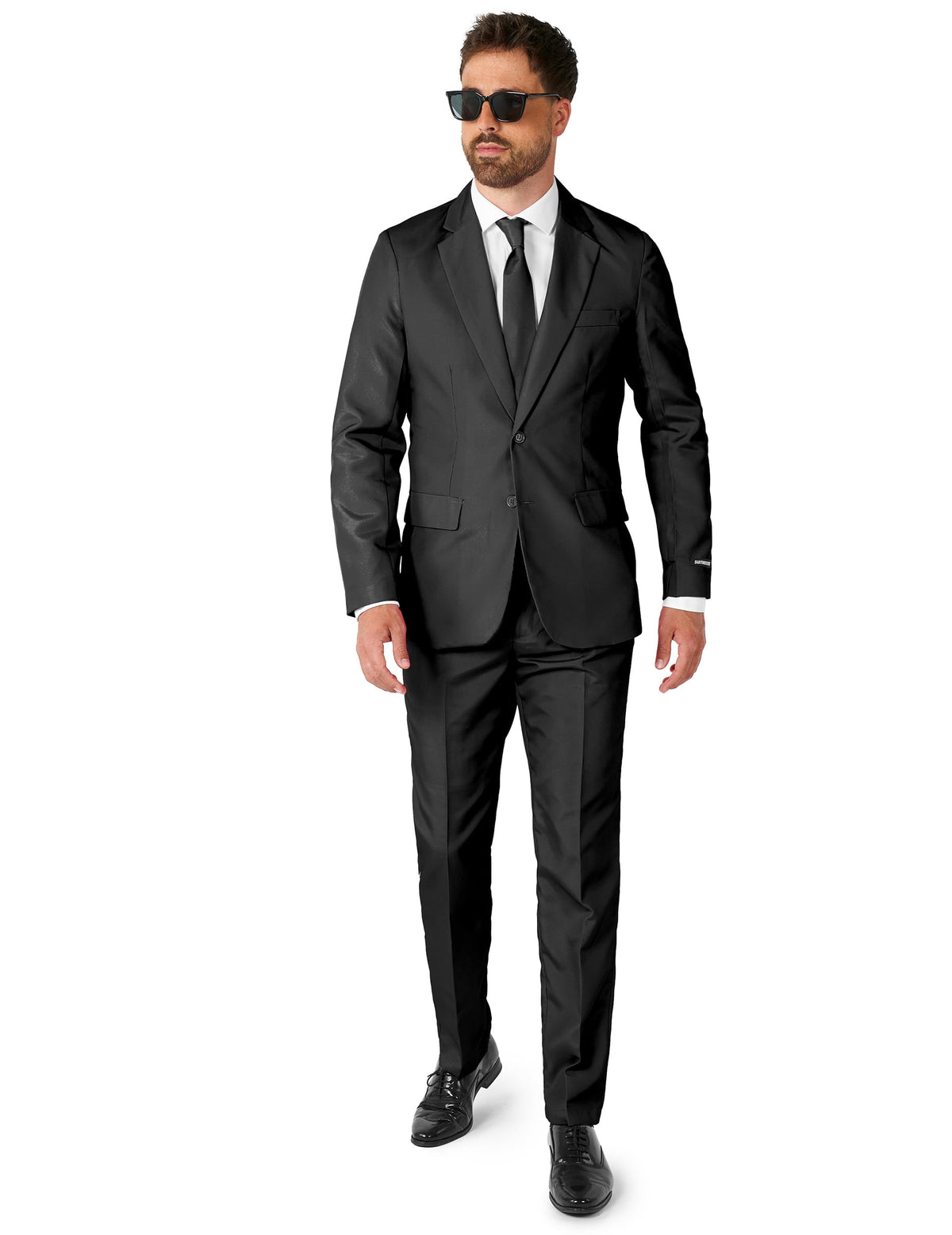 Suitmeister™ Férfi Fekete Mr. Egyszínű Öltöny