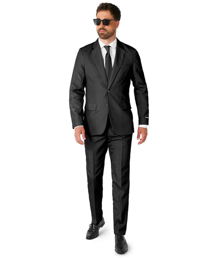 Suitmeister™ Férfi Fekete Mr. Egyszínű Öltöny