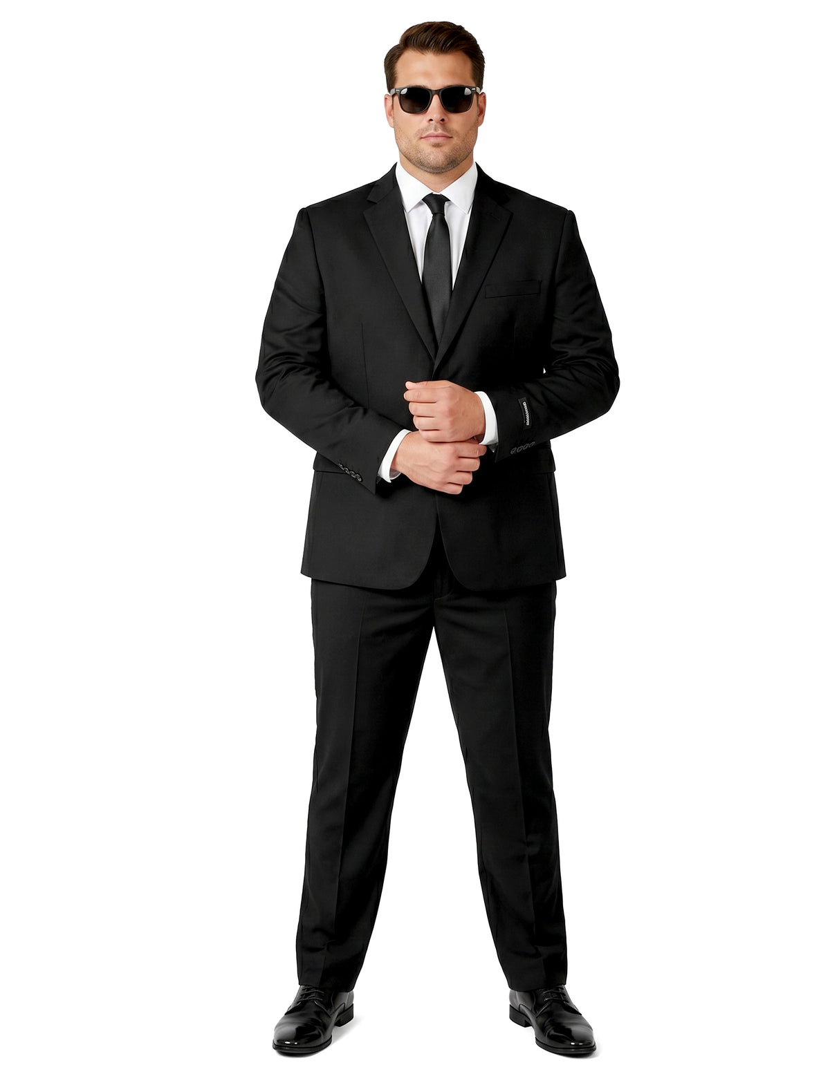 Suitmeister™ Férfi Fekete Mr. Egyszínű Öltöny