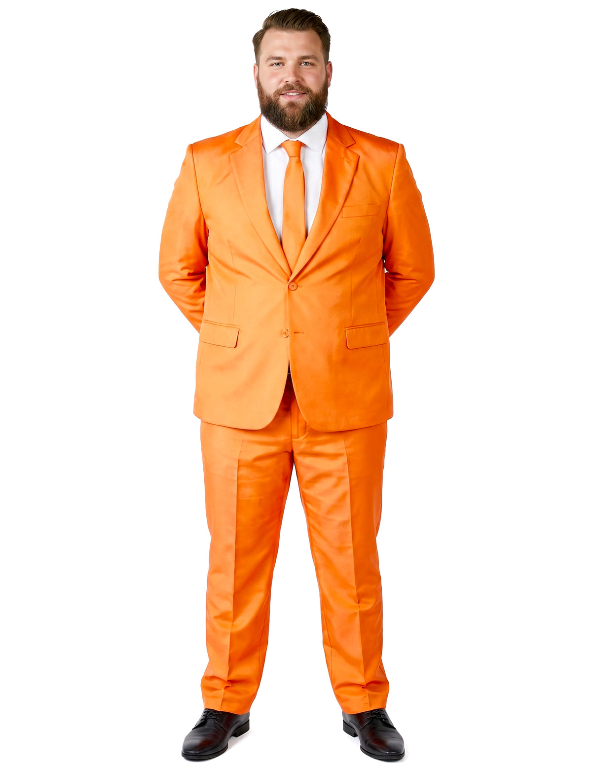 Mr. Solid narancssárga férfi öltöny Suitmeister™