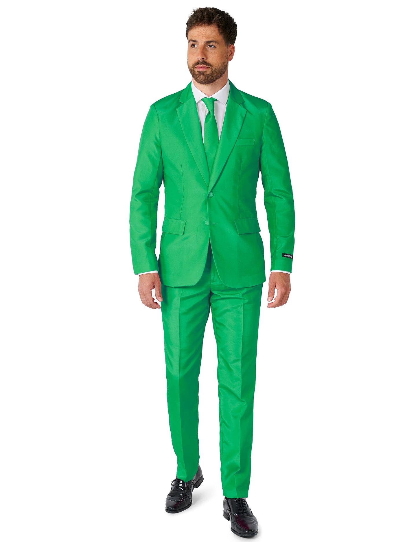 Mr. Solid zöld öltöny férfiaknak Suitmeister™