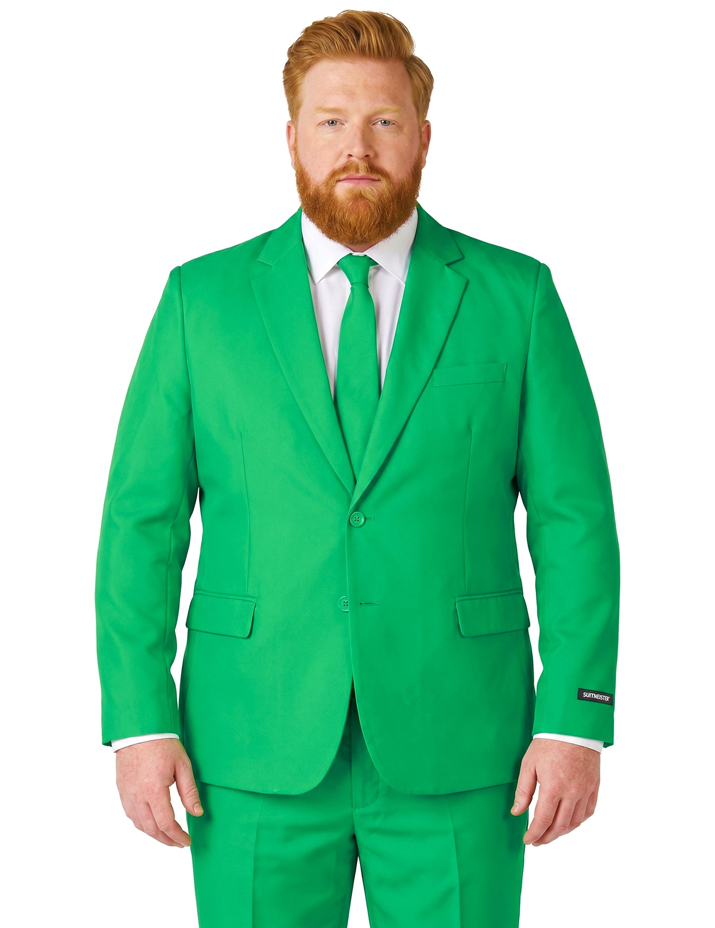 Mr. Solid zöld öltöny férfiaknak Suitmeister™