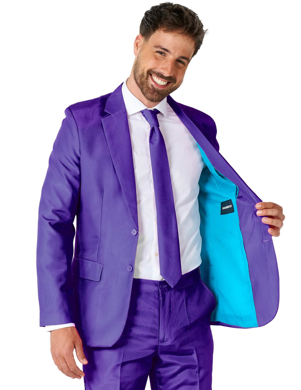 Mr. Solid lila férfi öltöny Suitmeister™