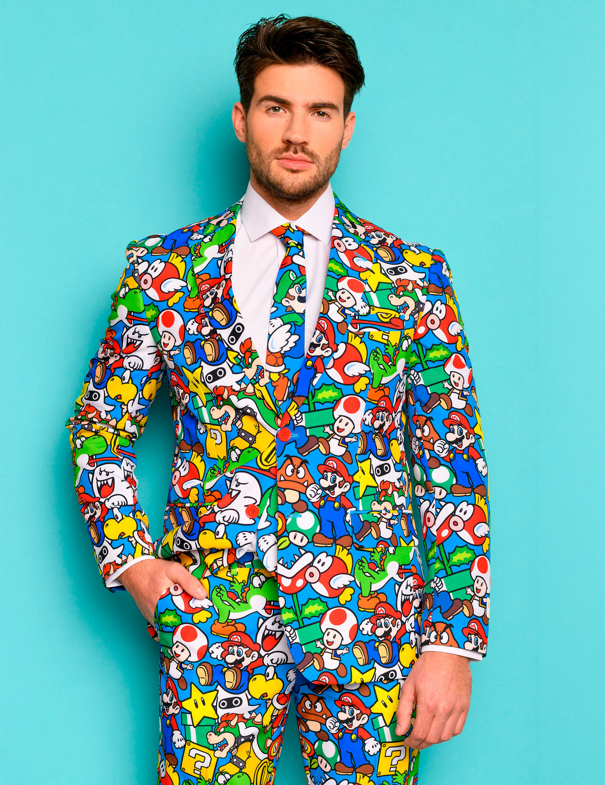 Mr. Super Mario™ felnőtt jelmez Opposuits™