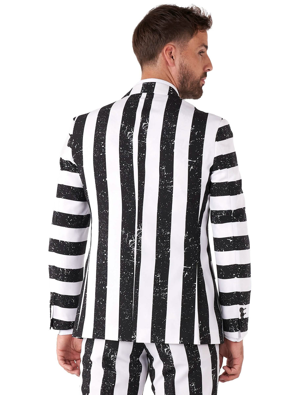 Vue de dos du costume Beetlejuice Opposuits pour homme
