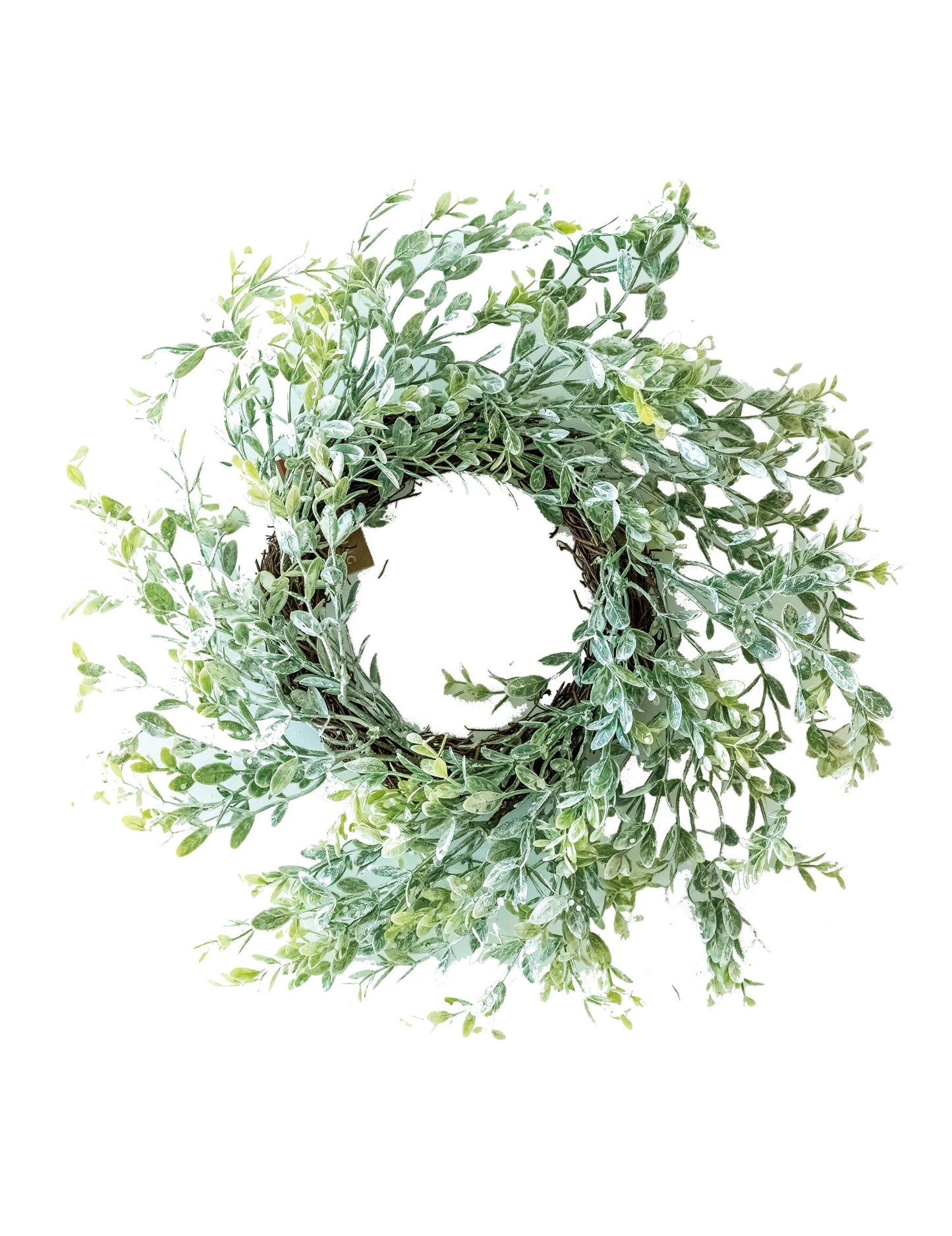 Eukaliptusz ág koszorú 40 cm természetes hatás