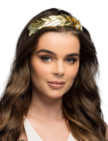 Fém arany laurel koszorú