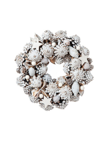 Havas karácsonyi koszorú 24 cm 