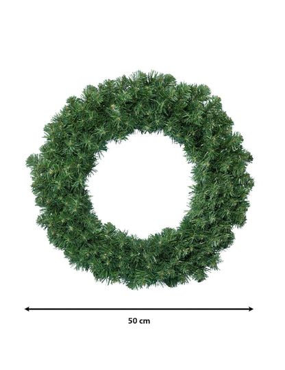 Korona karácsonyi korona zöld 50 cm