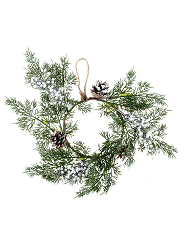 Fenyőtoboz és fenyőkoszorú 30 x 14 cm, függő dekoráció
