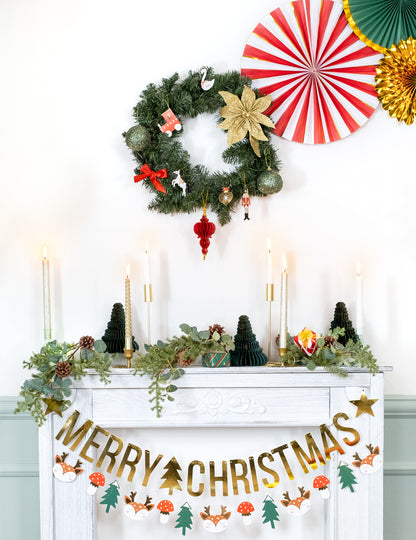 Műfenyő koszorú zöld 40 cm