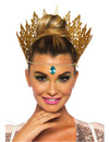 Couronne reine dorée sexy pour femme avec bijou turquoise