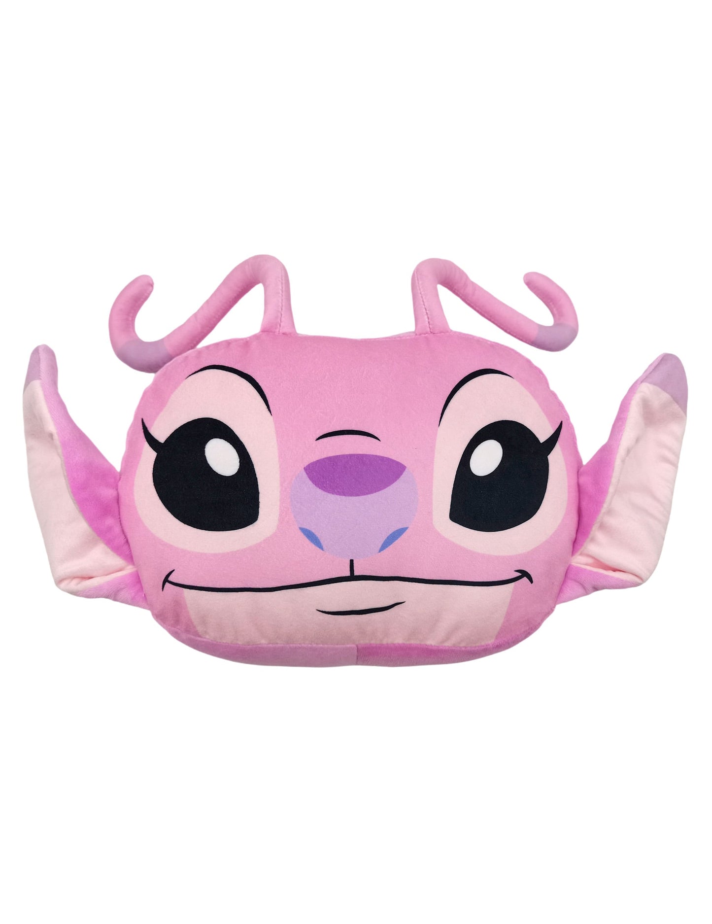 Coussin cocooning en forme de tête Angel Lilo & Stitch rose