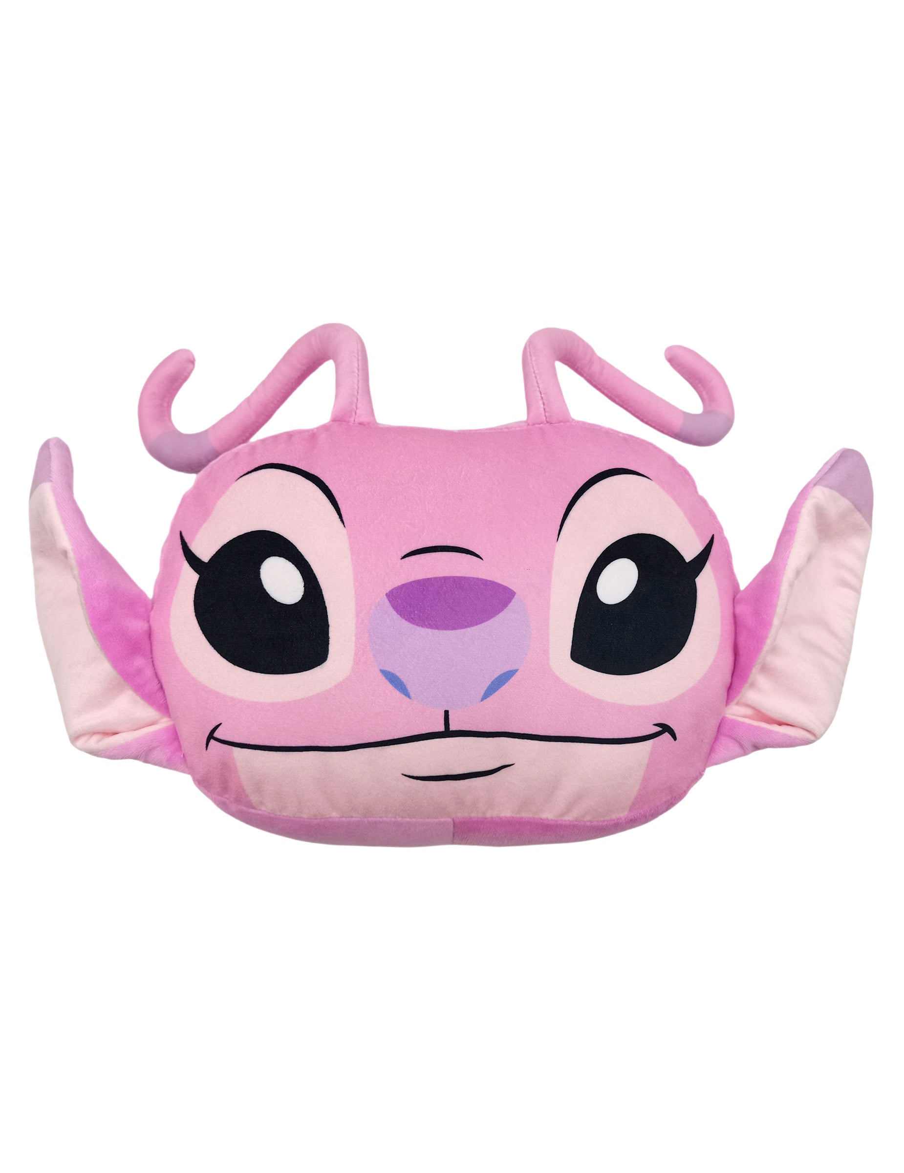 Coussin cocooning en forme de tête Angel Lilo & Stitch rose