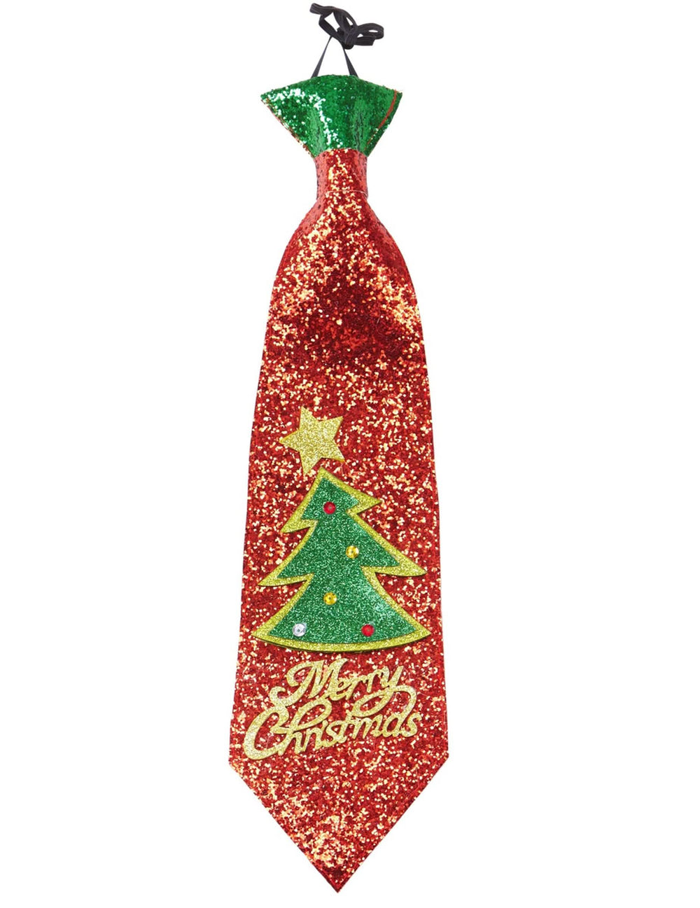 Karácsonyfa- és nyakkendőcsillogás részlete Merry Christmas