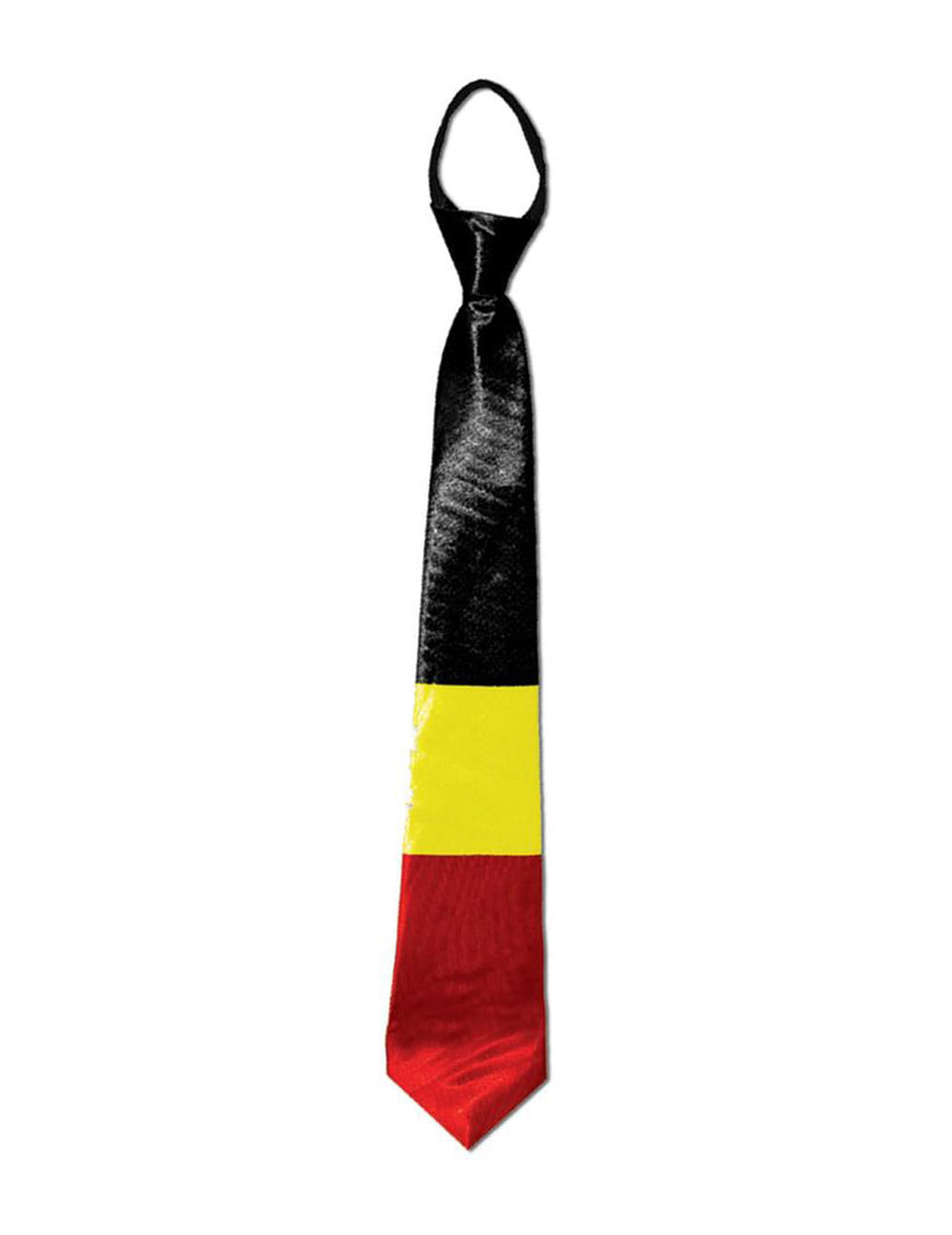 Vue de face isolée de la cravate de supporter Belgique