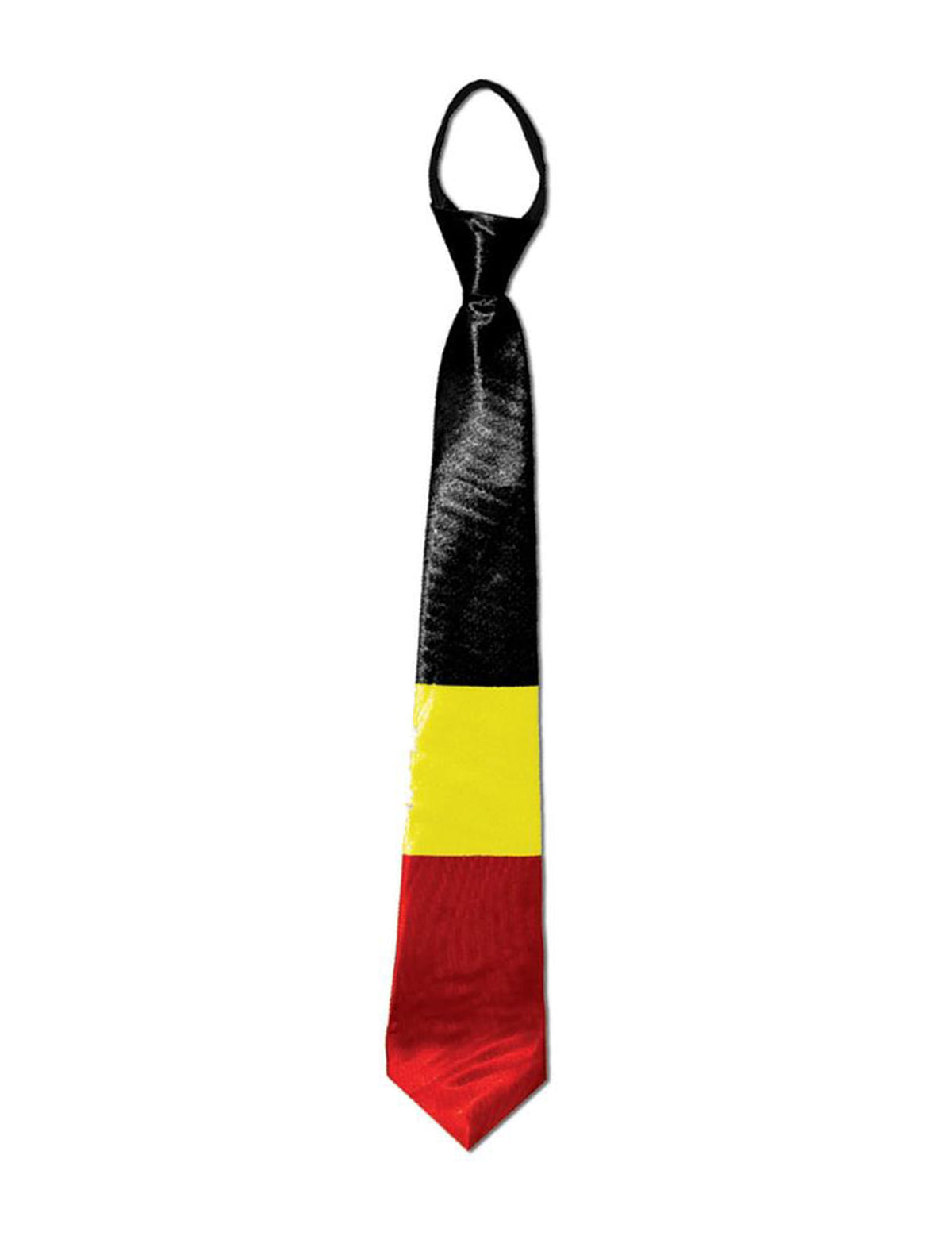 Vue de face isolée de la cravate de supporter Belgique