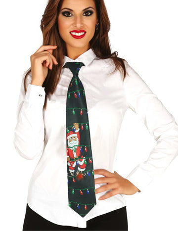Világos és zenei karácsonyi nyakkendő