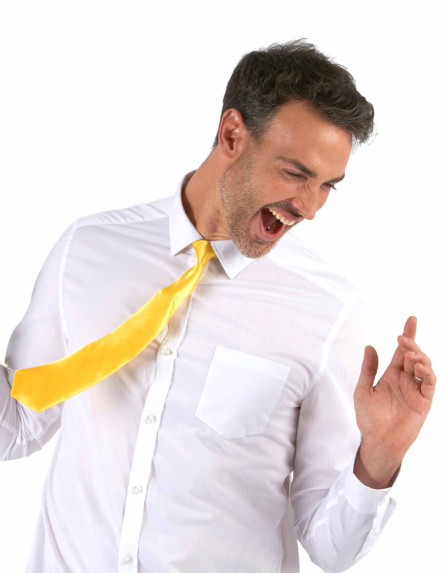 Felnőtt fluoreszkáló sárga nyakkendő