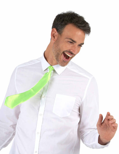 Cravate fluo pour adulte verte