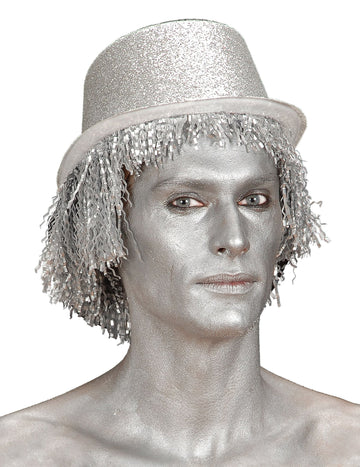 Crème de grimage argent pour adulte métallique