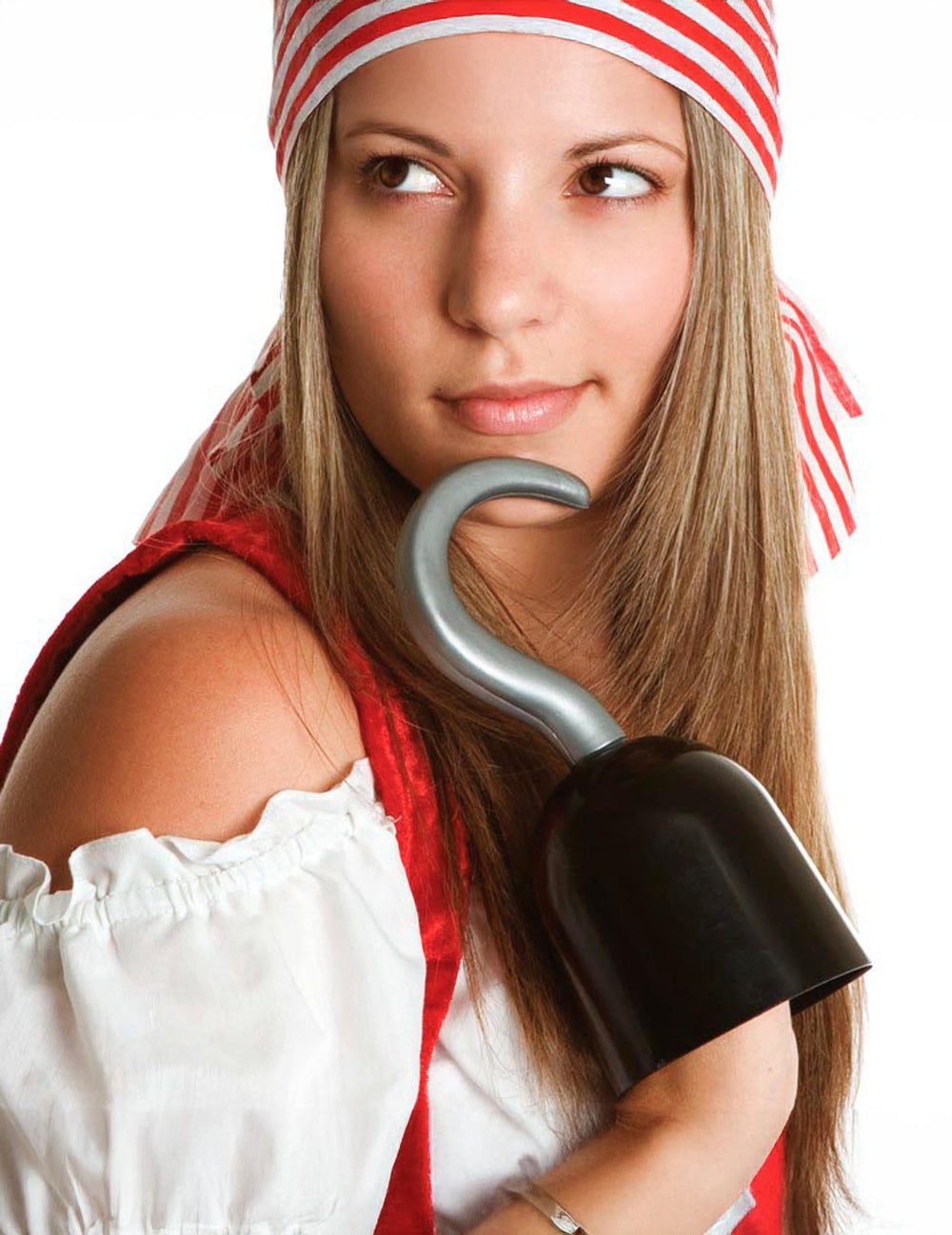 Crochet pirate pour adulte gris et noir