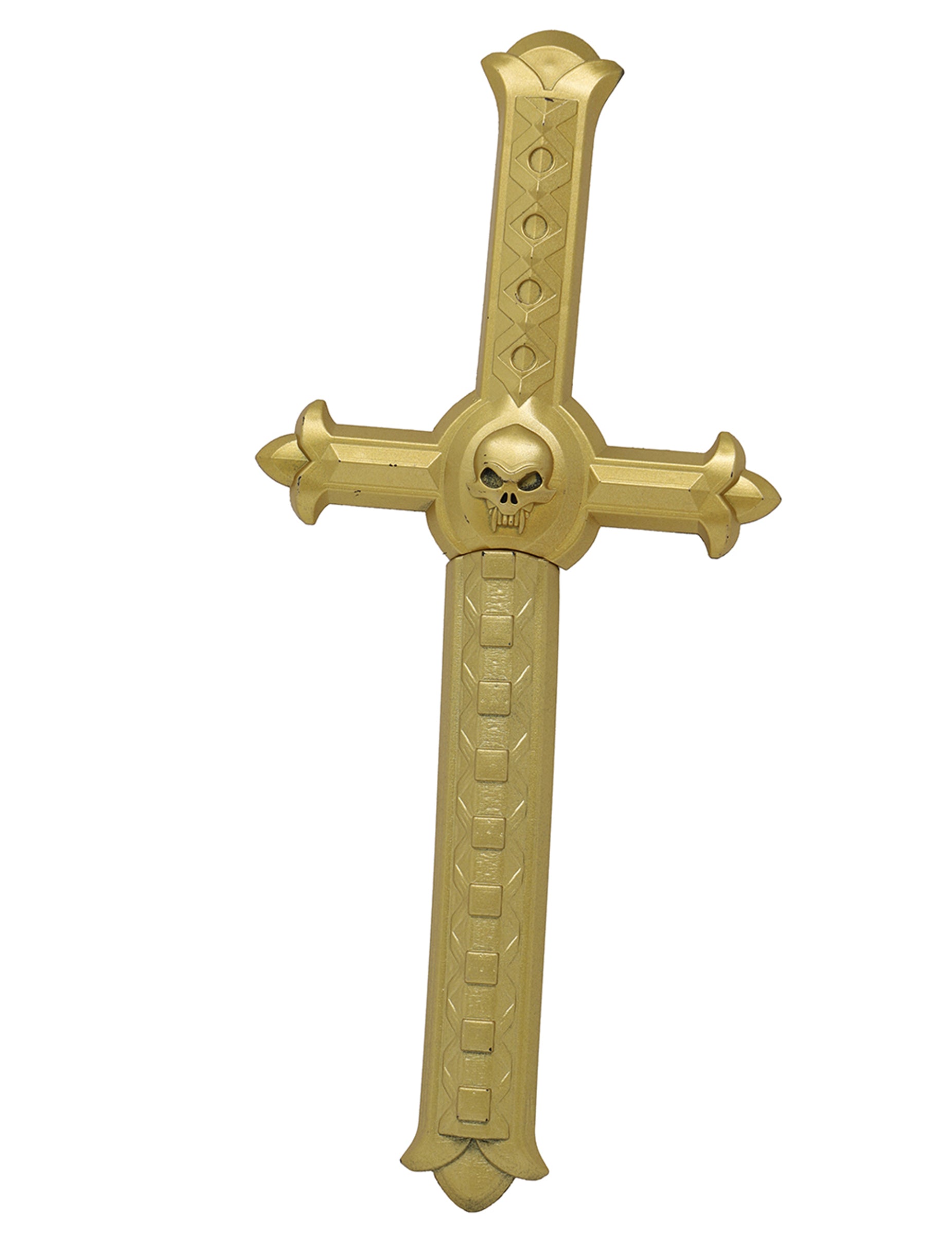 Vue de face de la croix de moine avec poignard de moine