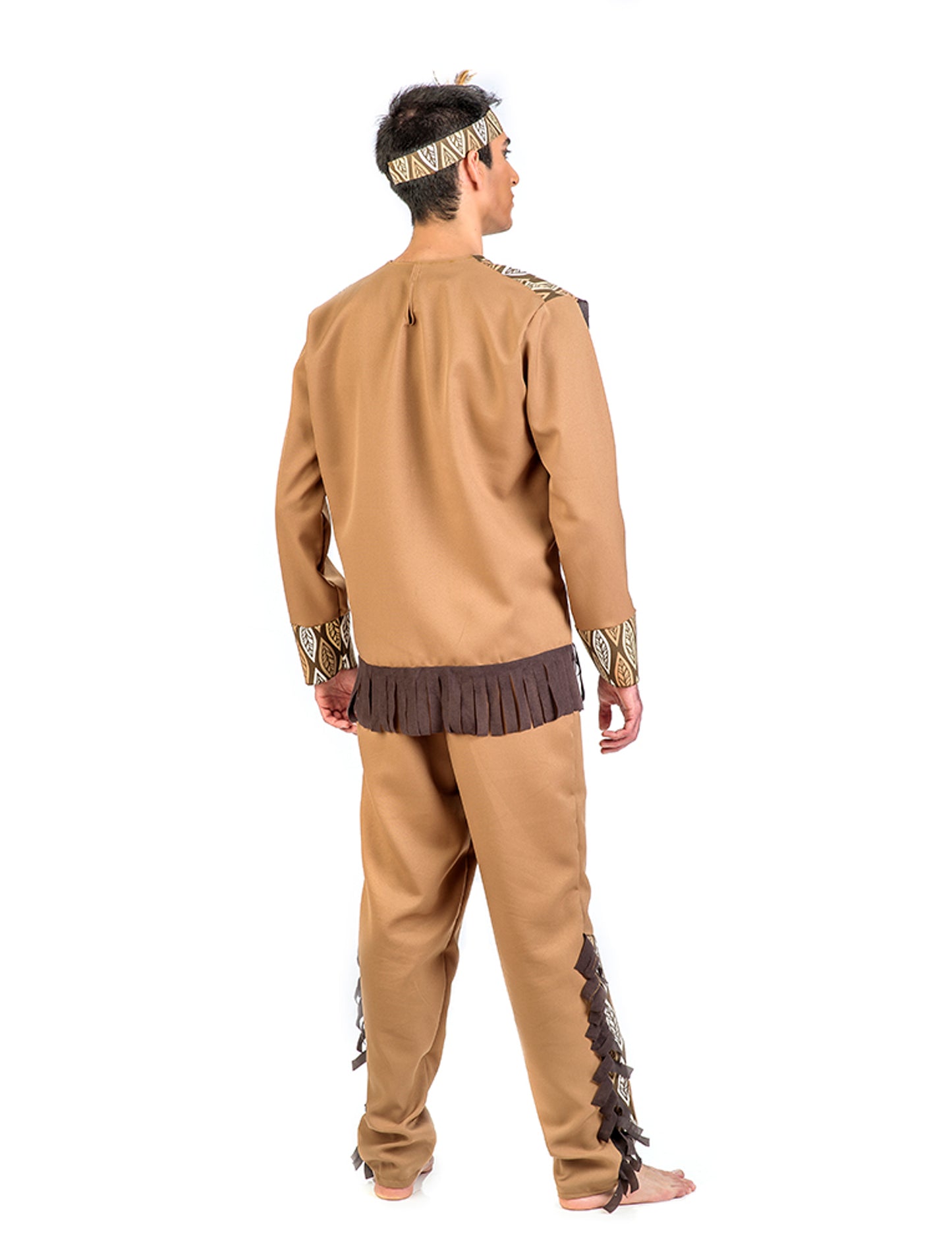 Indián férfi jelmez levelekkel 