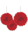 Décorations à suspendre boule pour fête rouge