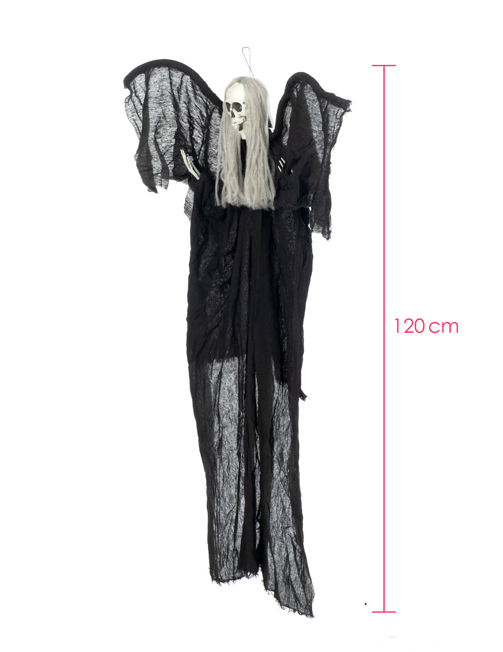 Dimensions de la décoration à suspendre ange noir de la mort
