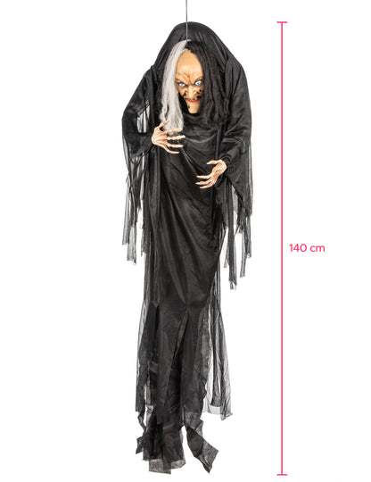 Dimensions de la décoration à suspendre sorcière pour Halloween