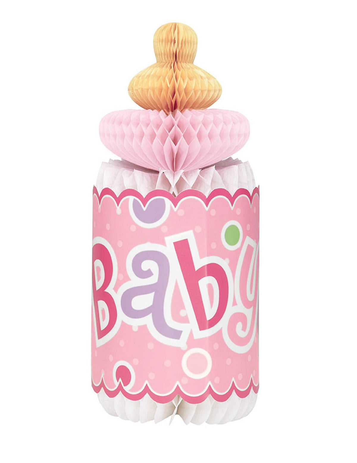 asztaldekoráció alvéolée biberon baby shower lány rózsaszín