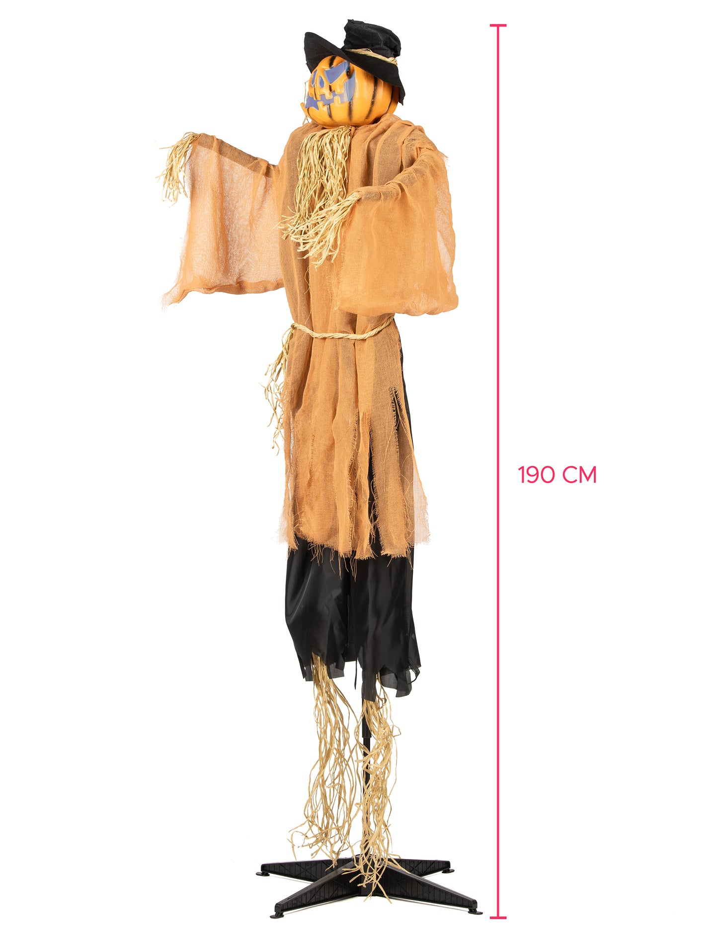 Animált dekoráció gonosz tök 190 cm