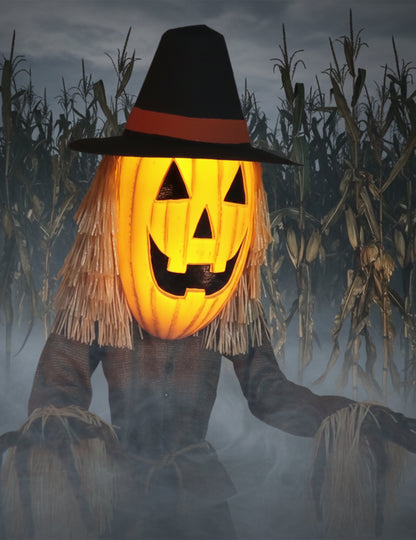 Animált dekoráció sütőtök XL 182cm Jack O'Lantern mozgással és hanggal