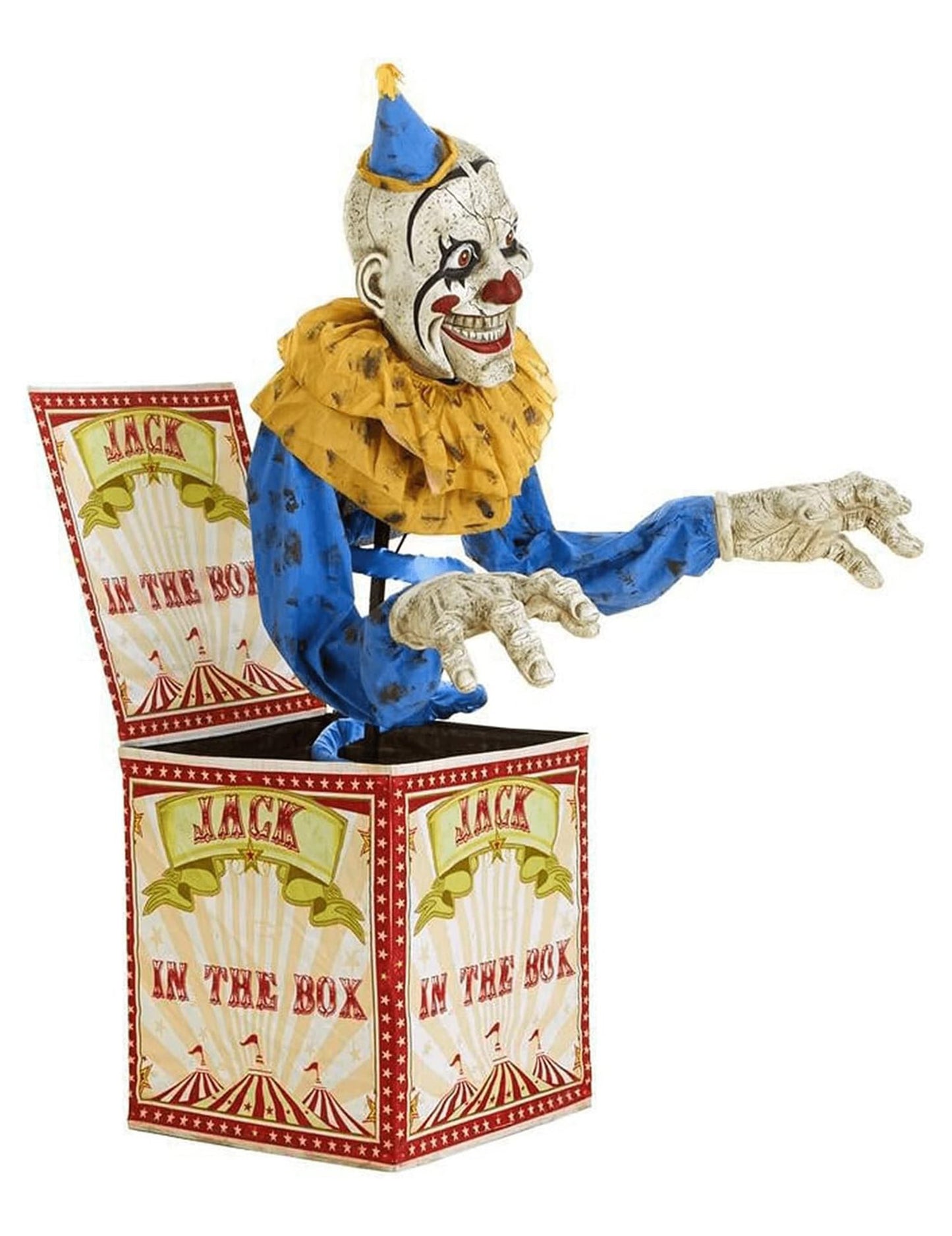 Animált bohóc dekorációs csatlakozó a 180 -as dobozban cm