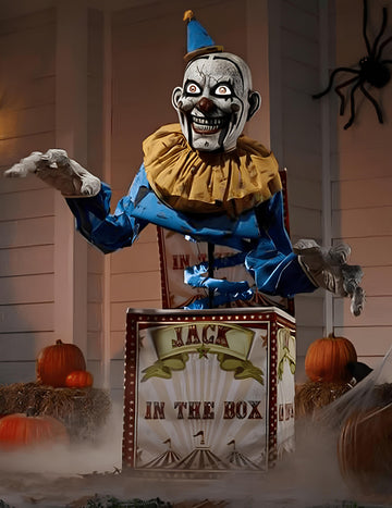 Animált bohóc dekorációs csatlakozó a 180 -as dobozban cm