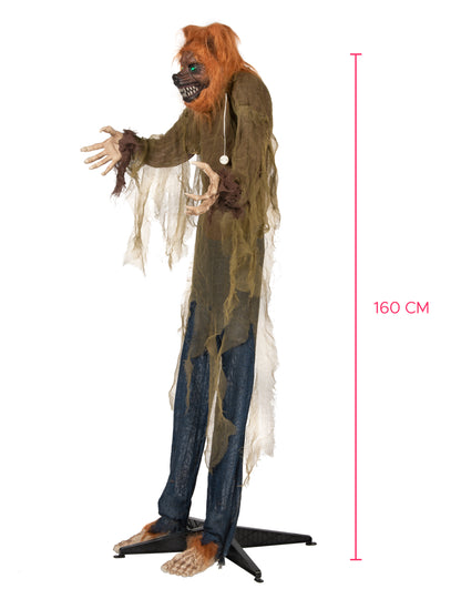 Animált hang- és könnyű dekoráció Bad Wolf 160 cm