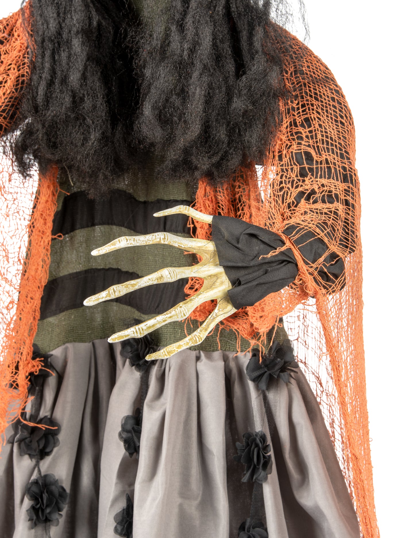 Animált, hanggal és fénnyel függő boszorkánydekoráció 183 cm