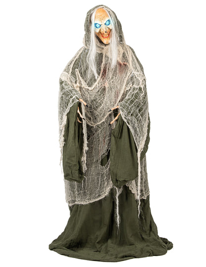 Animált hang- és könnyű dekoráció boszorkány Andromeda 153 cm