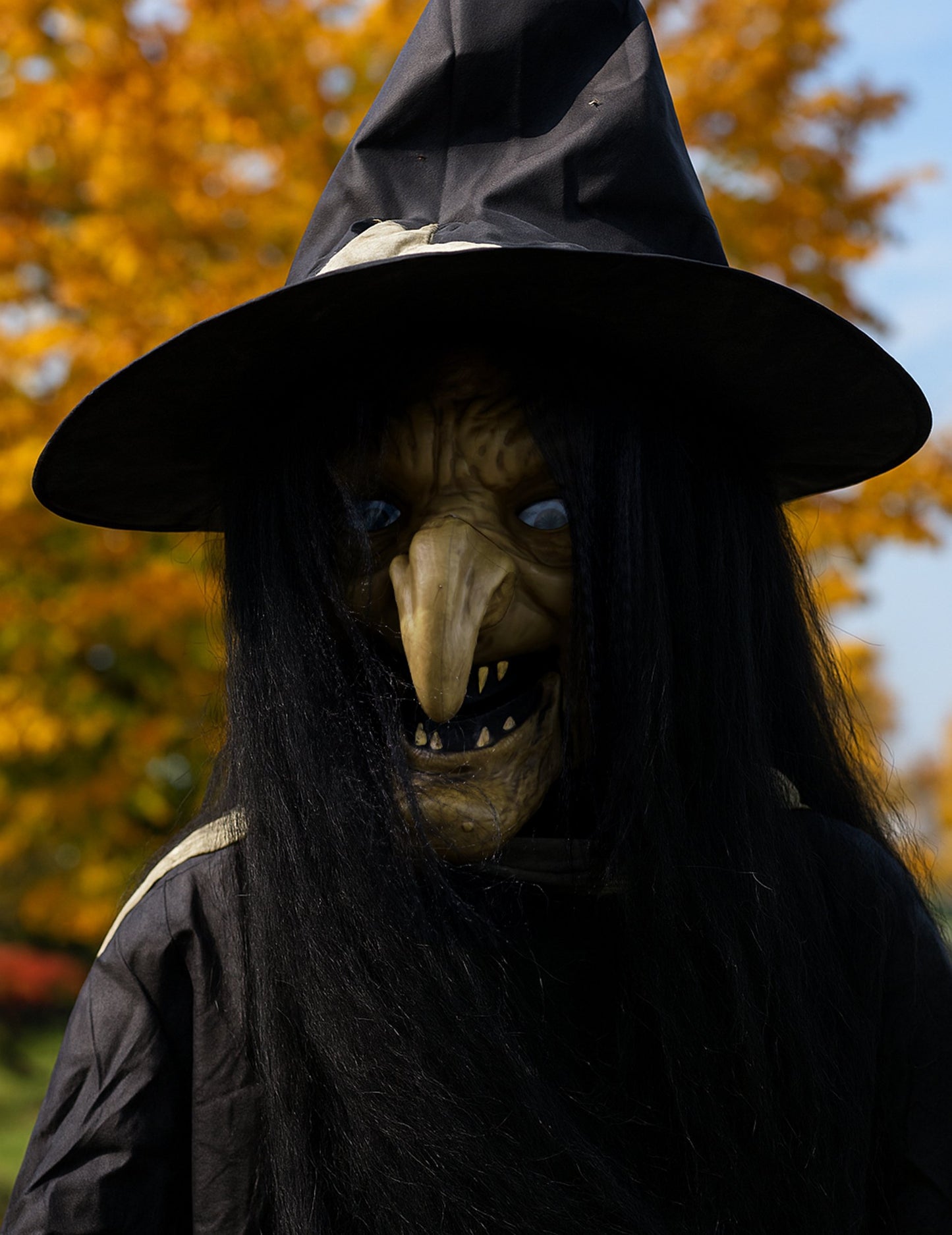 Animált dekorációs óriás boszorkány xxl 300 cm