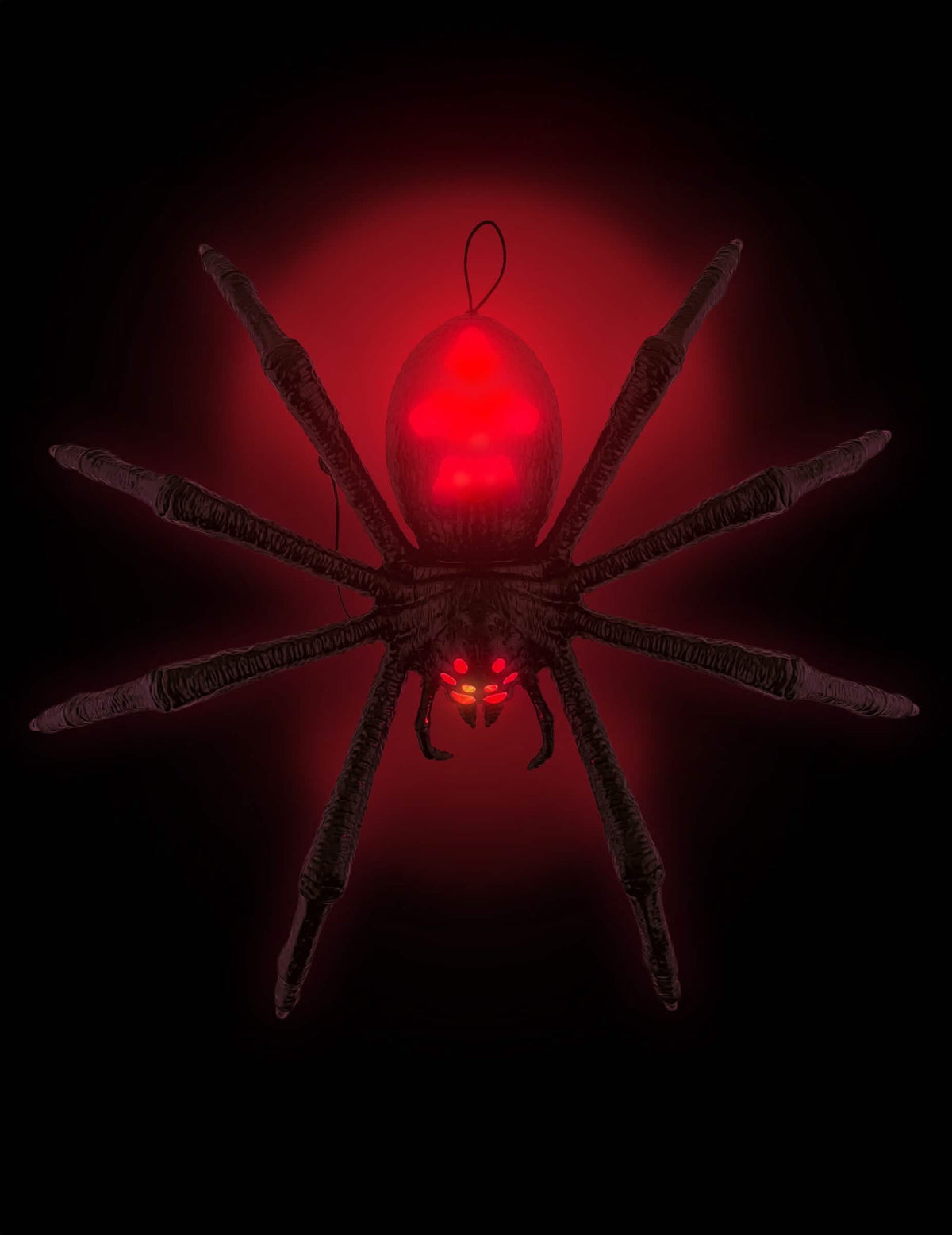 hang- és fénydísz fekete tarantula 70 x 15 x 42 cm