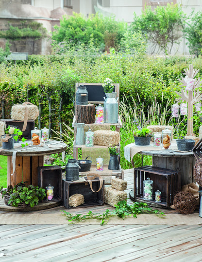 Szalmabála dekoráció 25 cm természetes vidék