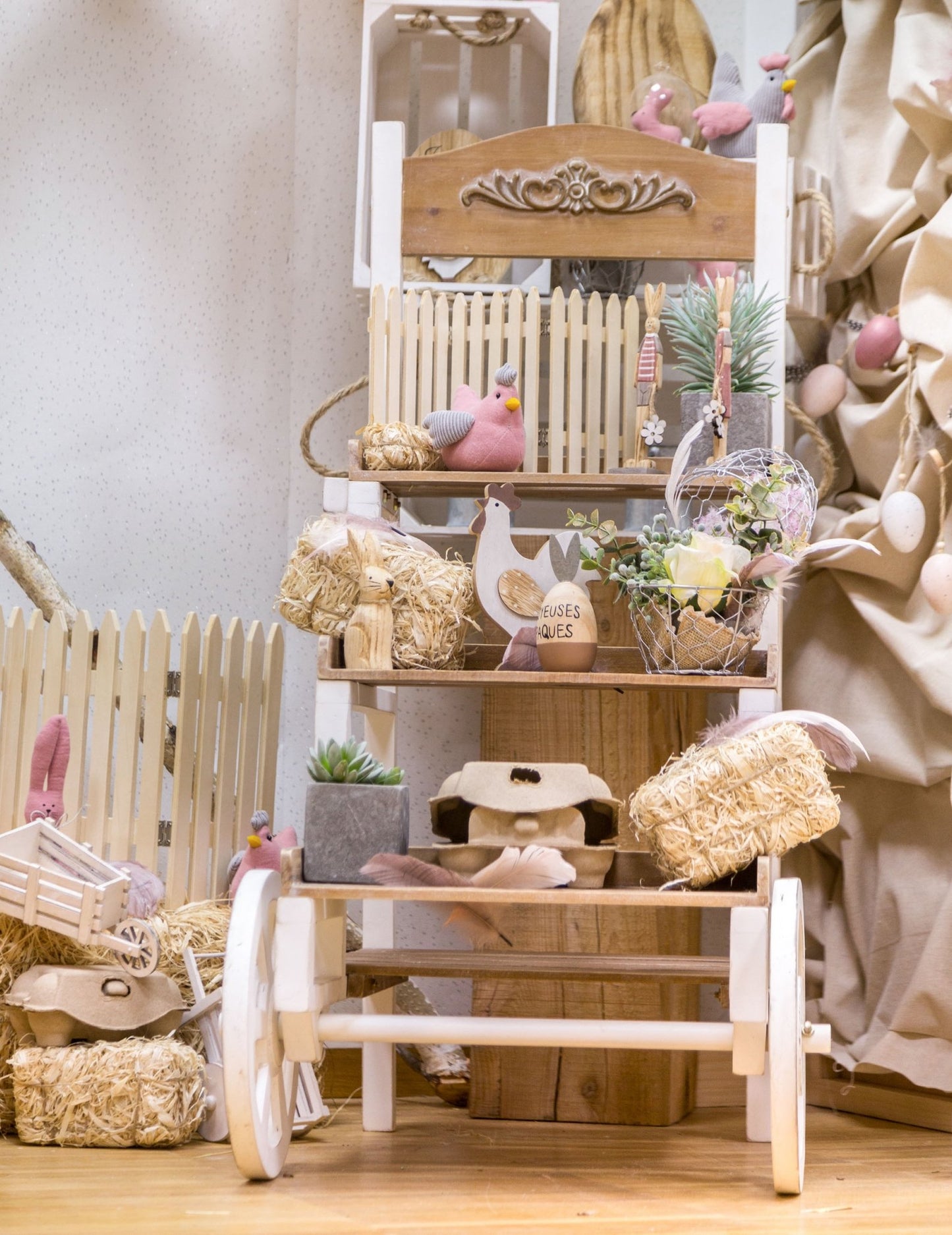 Szalmabála dekoráció 25 cm természetes vidék