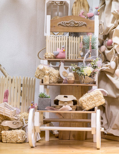 Szalmabála dekoráció 25 cm természetes vidék