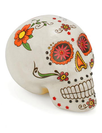 Színes koponya dekoráció Dia de los muertos