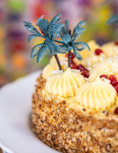 Pálmafás tortadísz 7.5 cm műanyag